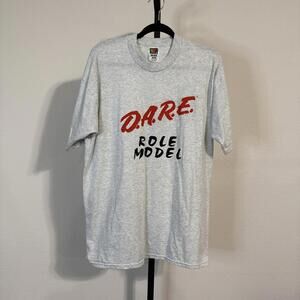 Vintage DARE Role Model Gray T Shirt - XL